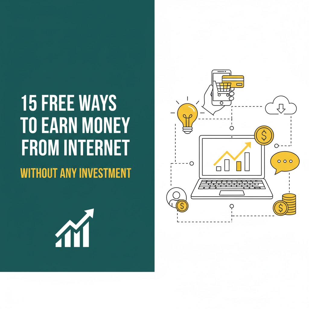 15 Free Ways To Earn Money From Internet Without Any Investment