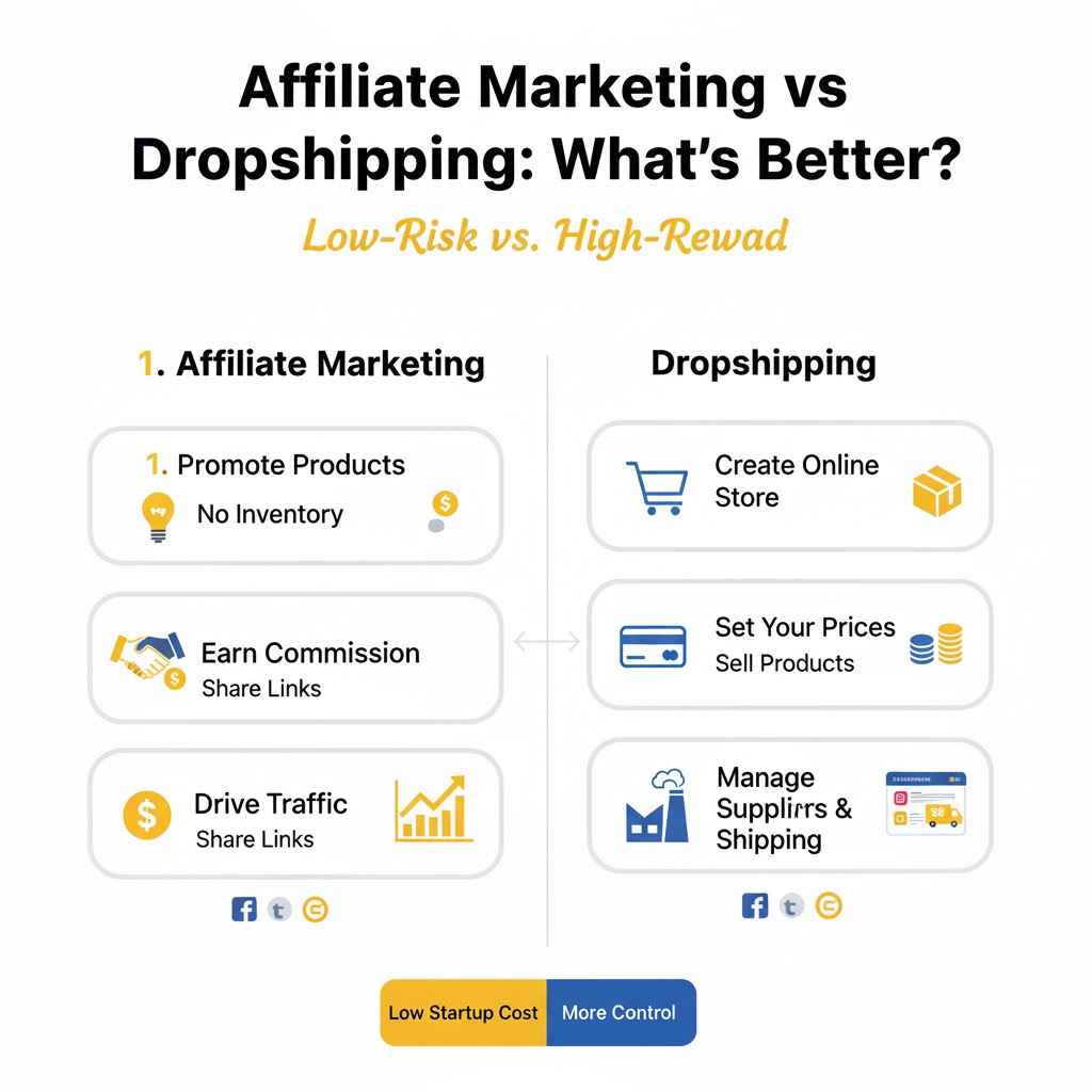 Affiliate Marketing vs Dropshipping- What’s Better?