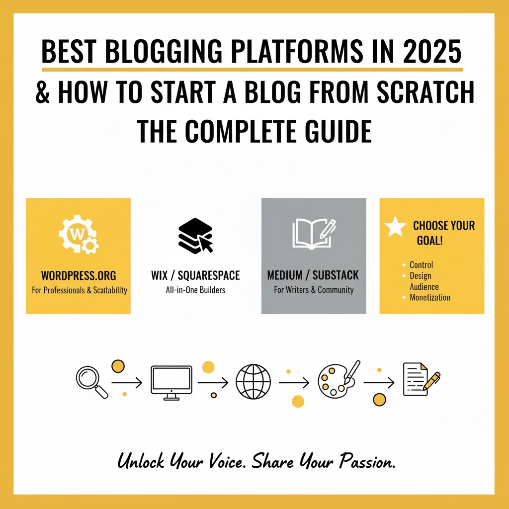 Best Blogging Platforms in 2025 & How to Start a Blog from Scratch: The Complete Guide