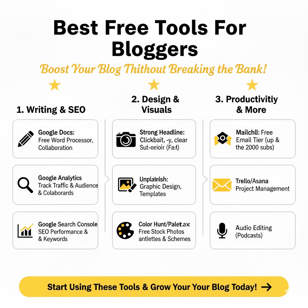 Best Free Tools for Bloggers