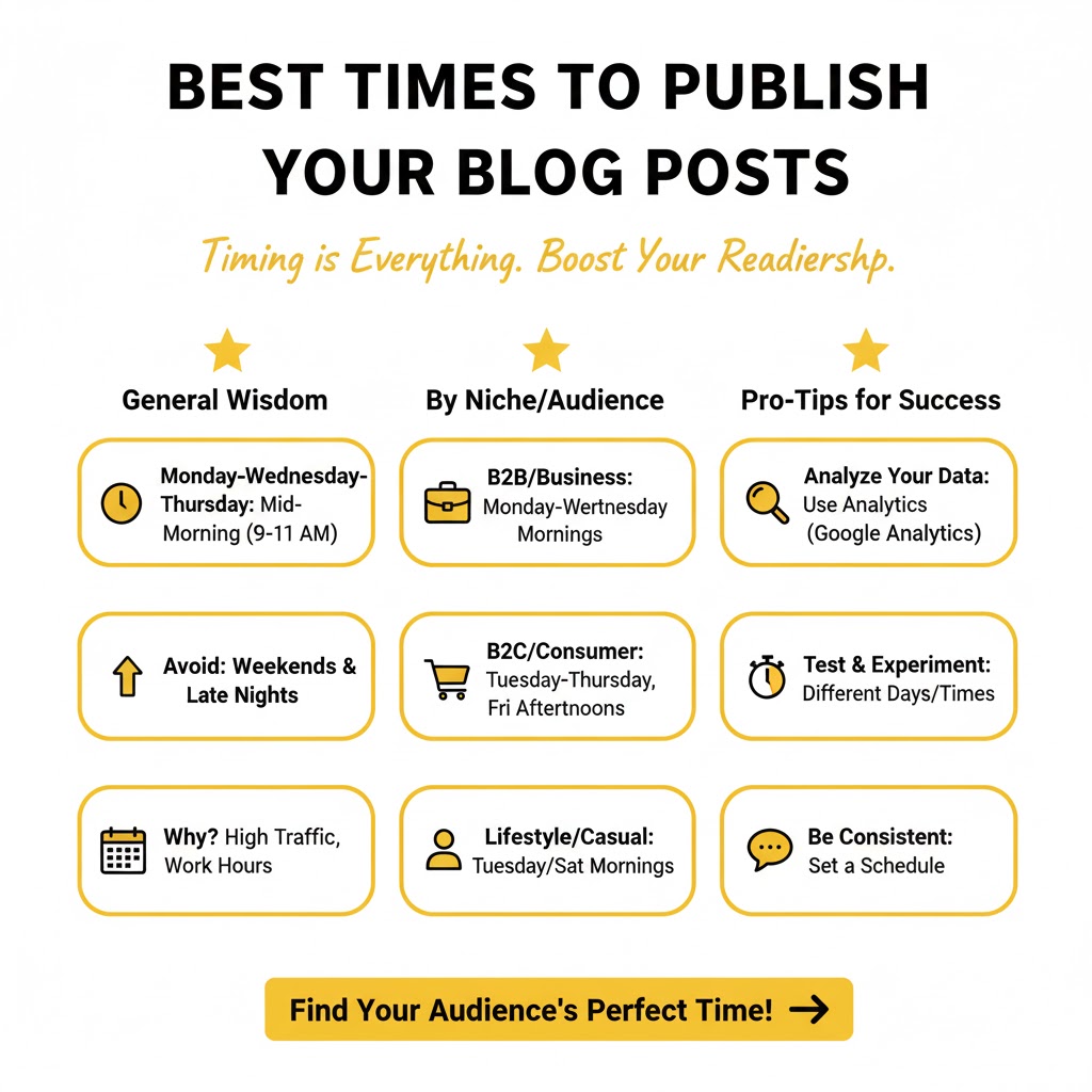 Best Times to Publish Your Blog Posts