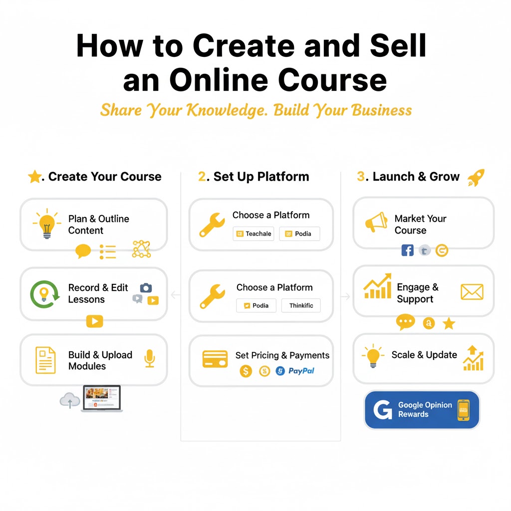 How to Create and Sell an Online Course