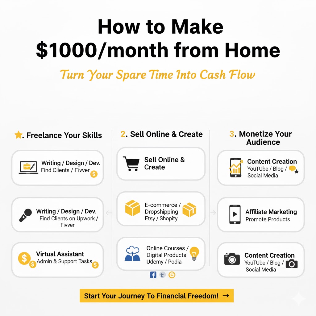 How to Make $1000/month from Home