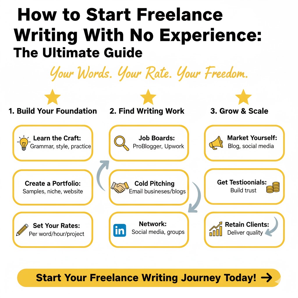 How to Start Freelance Writing With No Experience: The Ultimate Guide