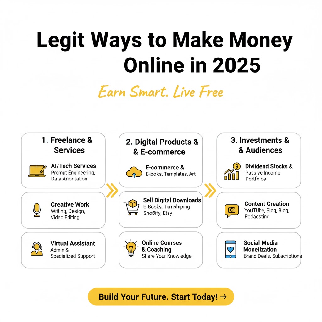 Legit Ways to Make Money Online in 2025